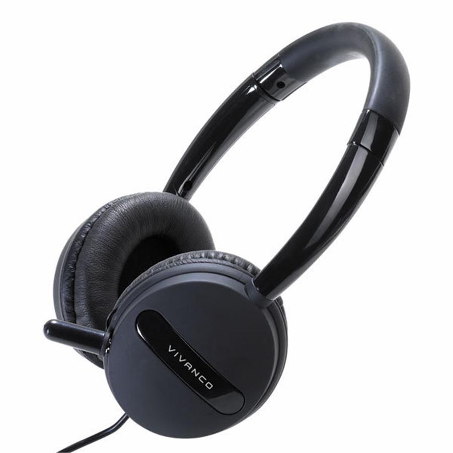 Vivanco - Headphones with Removable Microphone, USB Connection, Black - - Mounts For Less