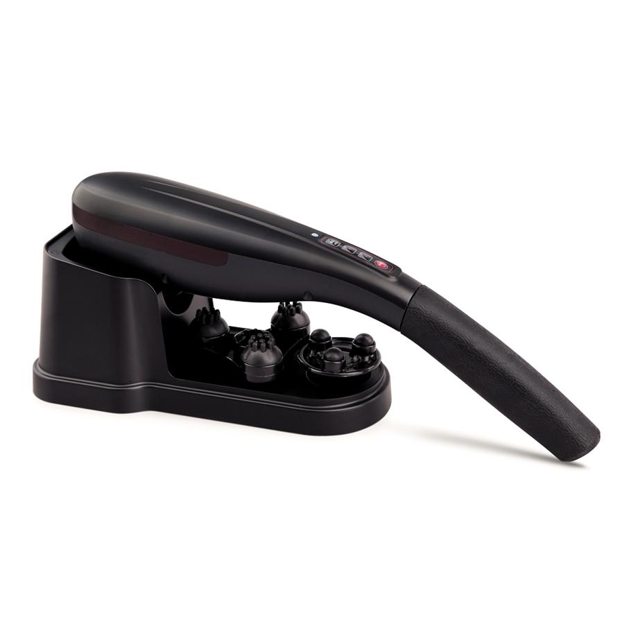 Westinghouse - Cordless Handheld Massager with Interchangeable Heads, Black - - Mounts For Less