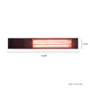 Westinghouse WES31-1892 Electric Patio Heater Wall Mount Infra-Red Black - - Mounts For Less