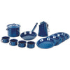 World Famous - Camping Cookware/Tableware, Made of Enamel Steel, Blue - - Mounts For Less