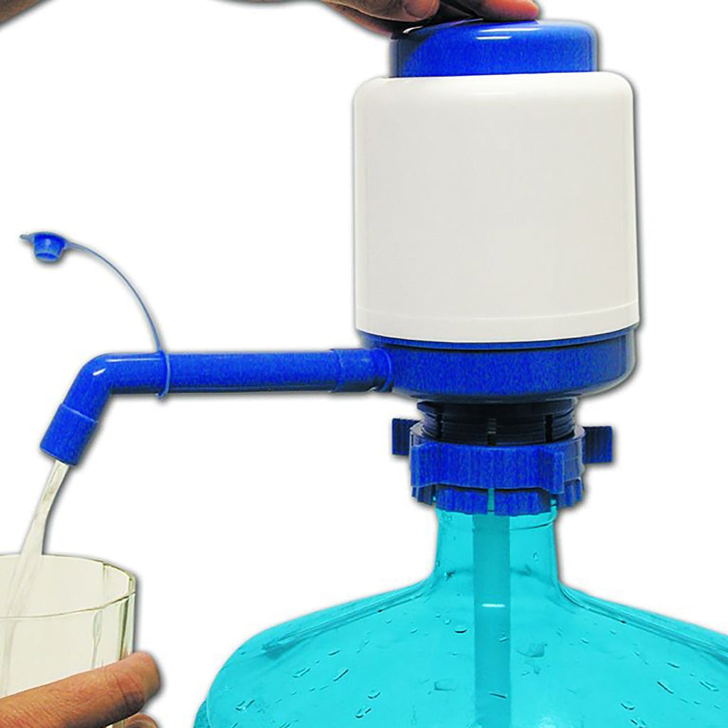 World Famous - Hand Pump for 11.3L or 18L Water Bottle, Blue - - Mounts For Less