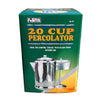 World Famous - Percolator for Outdoor Use, 20 Cup Capacity, Made of Aluminum - - Mounts For Less