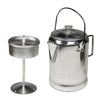 World Famous - Percolator for Outdoor Use, 6 to 9 Cup Capacity, Made of Aluminum - - Mounts For Less