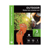 Xtrciity - 1 Plug Electrical Extension Cord with Grounding, 3 Meter Length, For Outdoor Use, Orange - - Mounts For Less