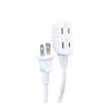 Xtrcity - 3 Outlet Extension Cord, 4.5 Meter Length, For Indoor Use, White - - Mounts For Less