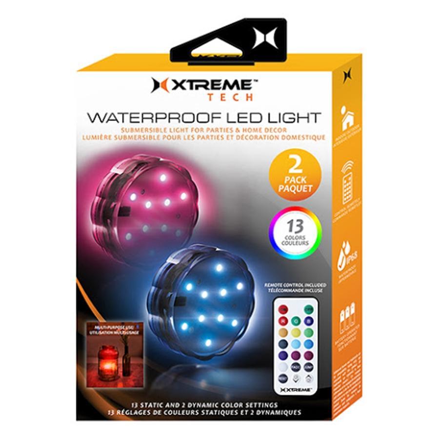 Xtreme XLB7-1025-CLR - Set of 2 LED Light Washers, Water Repellent, with Remote Control - - Mounts For Less