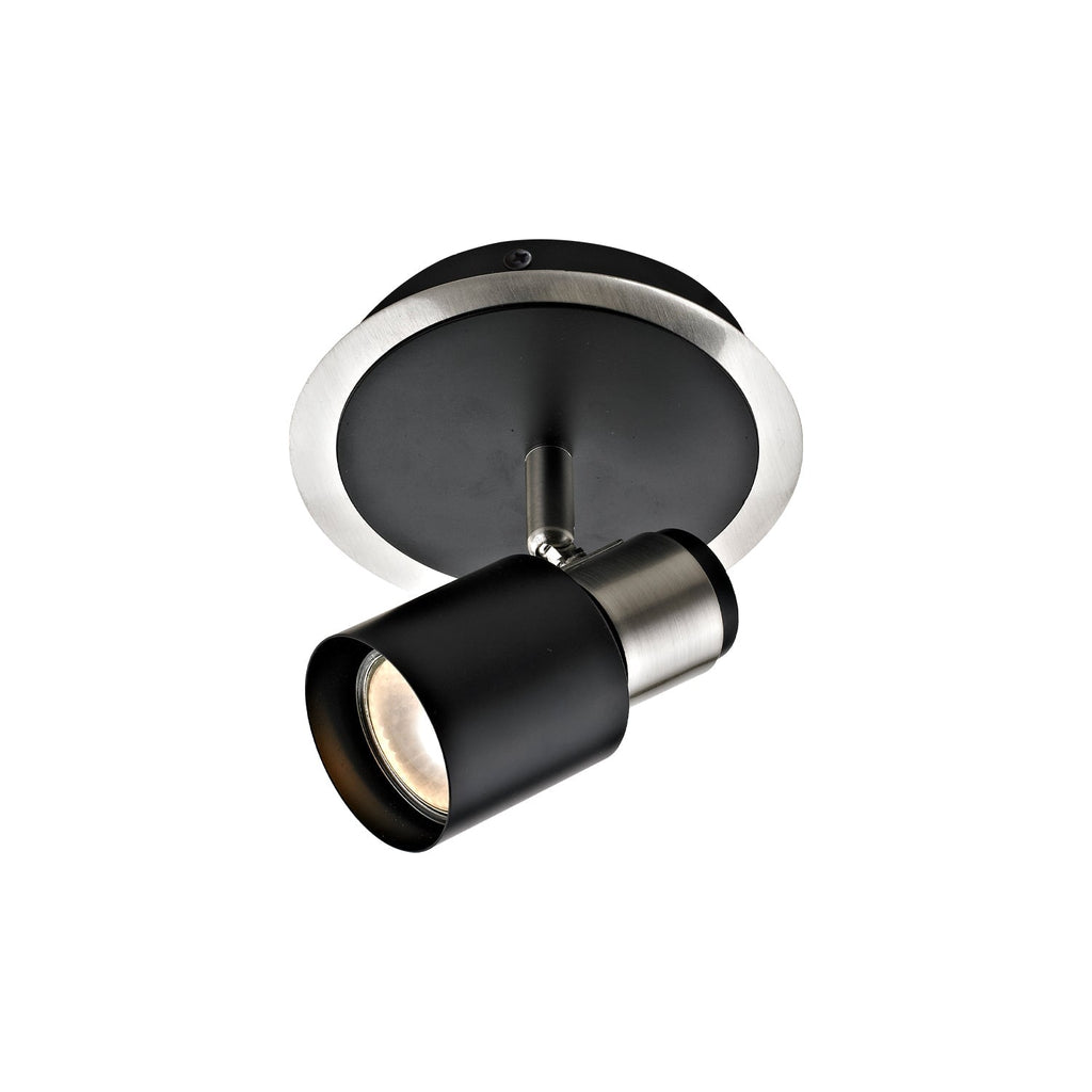 Xtricity - 1 Head Directional Fixture, 5.5'' Width, From the Harbour Collection, Brushed Nickel and Black - - Mounts For Less