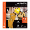 Xtricity - 1 Outlet Grounding Extension Cord, 15 Meter Length, For Outdoor Use, Yellow - - Mounts For Less