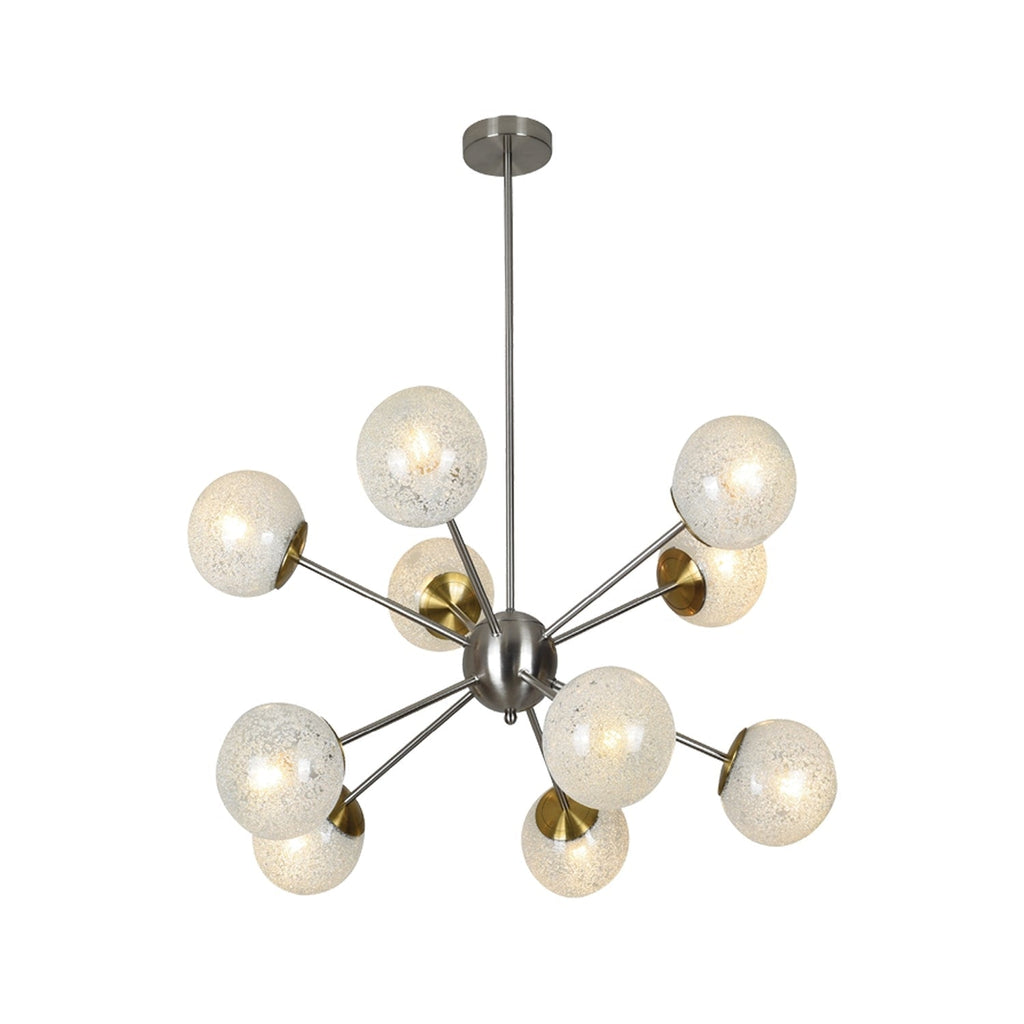 Xtricity - 10-Light Pendant, 34.6'' Width, From the Bohannon Collection, Silver - - Mounts For Less
