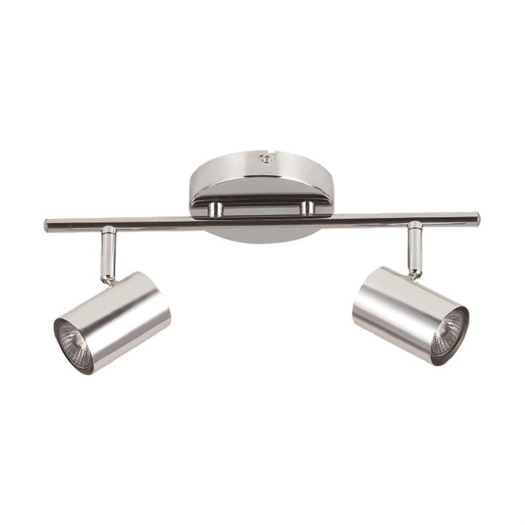 Xtricity - 2 Heads Ceiling Light, 13.97 '' Width, From The Westminster Collection, Chrome - - Mounts For Less