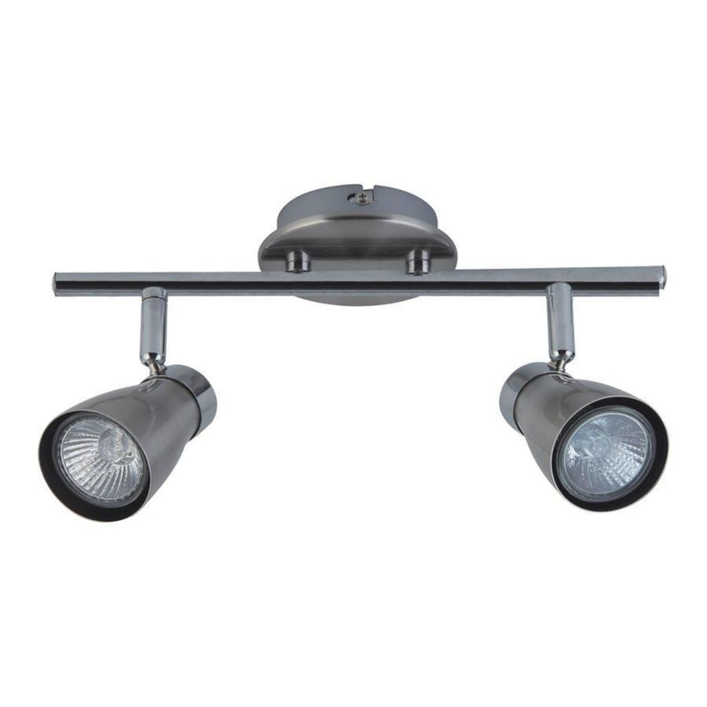 Xtricity - 2 Heads Ceiling Light, 15.35 '' Width, From The Yorkshire Collection, Black - - Mounts For Less