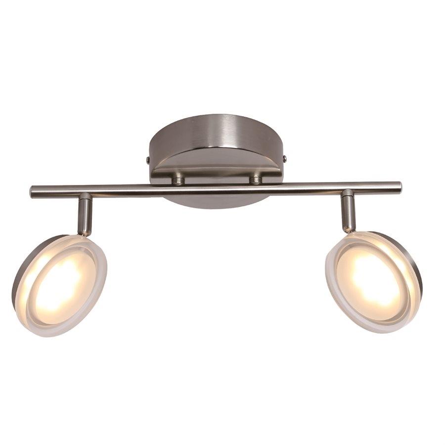 Xtricity - 2 Heads Ceiling Light with Integrated LED, 14.56 '' Width, From Anita Collection, Nickel - - Mounts For Less
