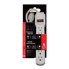 Xtricity 3-70600 6 Outlet Power Bar W 1.5FT 14/3 Cord Grey - - Mounts For Less