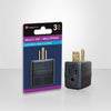Xtricity 3-70619 Wall-Tap 3 Outlets Black - - Mounts For Less