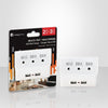 Xtricity 3-70624 Wall Tap 3 Outlets and 2 USB Ports 2.4A White - - Mounts For Less