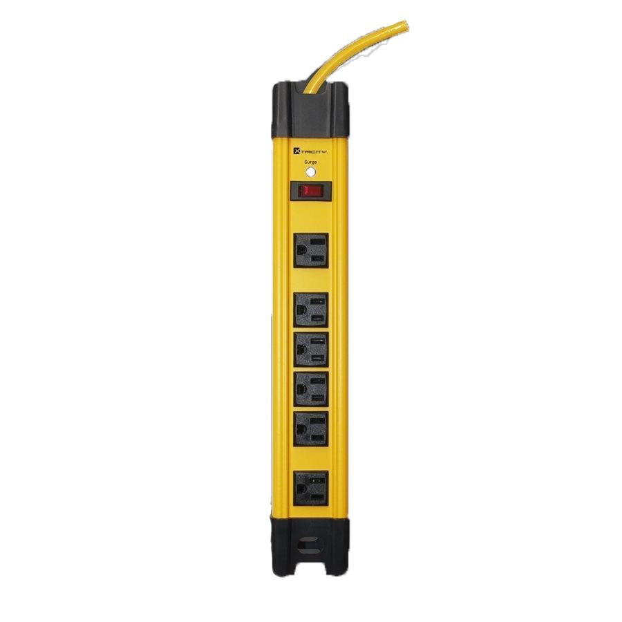 Xtricity 3-70625 Electric Surge Protector 6 Way 1200J 6 ft Yellow - - Mounts For Less