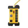 Xtricity 3-70626 Electrical Surge Protector 8 Sockets Heavy Duty 1200J 6ft Yellow - - Mounts For Less