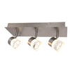 Xtricity - 3 Heads Ceiling Light with Integrated LED, 14.5 '' Width, From the Hope Collection, Nickel - - Mounts For Less