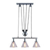 Xtricity - 3-Light Pendant , 29.1 '' Width, From Dakota Collection, Chrome - - Mounts For Less