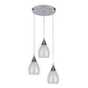 Xtricity - 3-Light Pendant, 9.8'' Width, From the Repley Collection, White - - Mounts For Less
