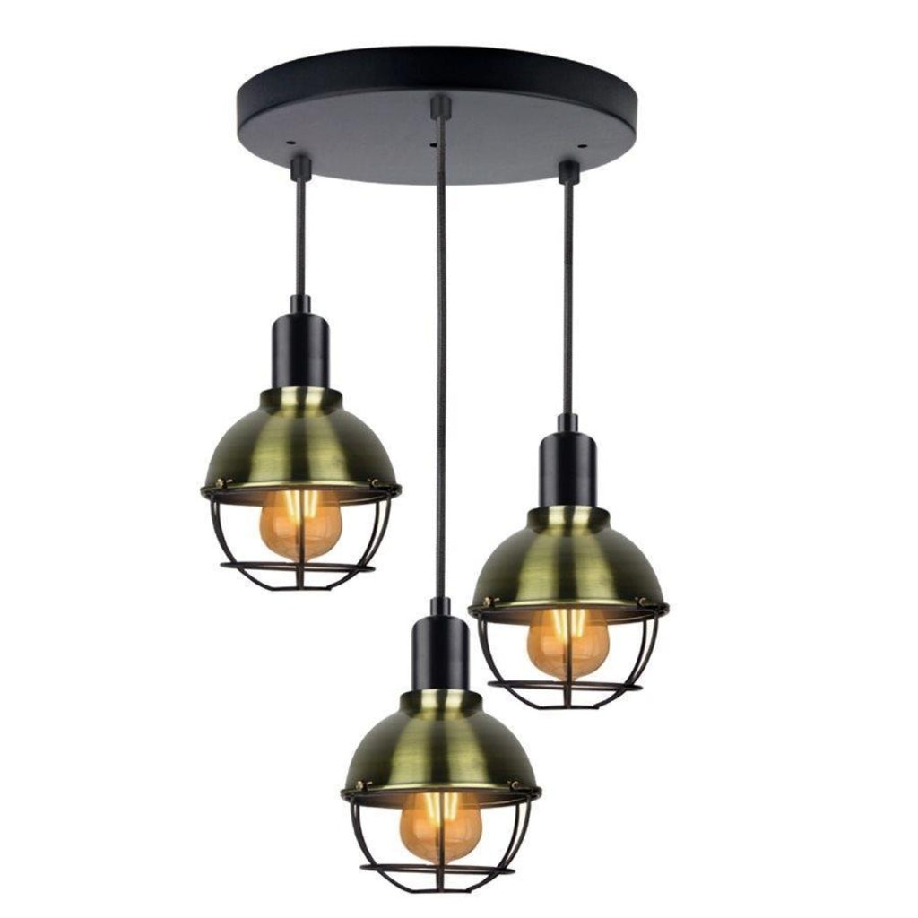 Xtricity - 3 Light Pendant Light. Width 11.81 '', From the Grimaldi Collection, Black - - Mounts For Less