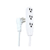 Xtricity - 3 Outlet Grounding Electric Extension Cord, 4.5 Meter Length, For Indoor Use, White - - Mounts For Less
