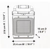 Xtricity 4-80305 Heavy Duty Heater + Fan Ceramic Heating 1000W-1500W Yellow - - Mounts For Less