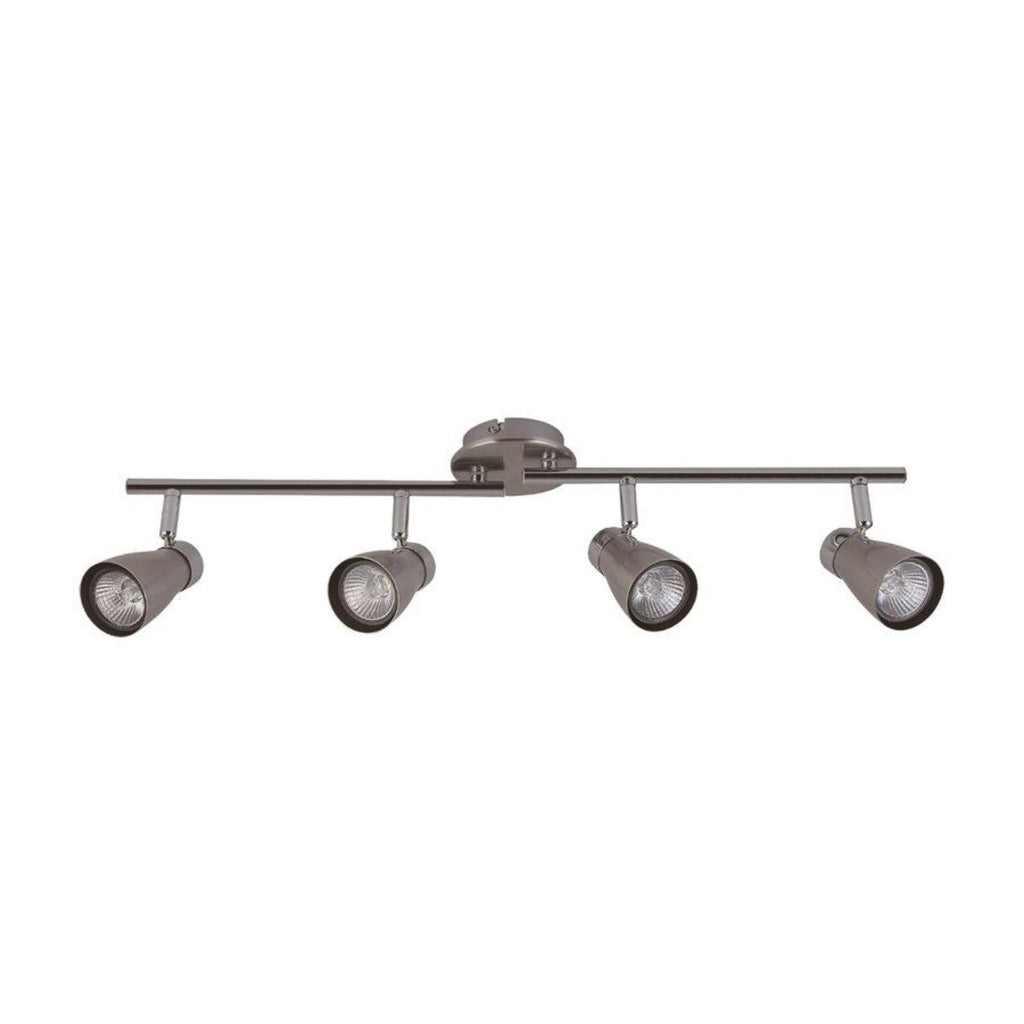 Xtricity - 4 Heads Ceiling Light, 27.95 '' Width, From The Yorkshire Collection, Nickel Chrome - - Mounts For Less