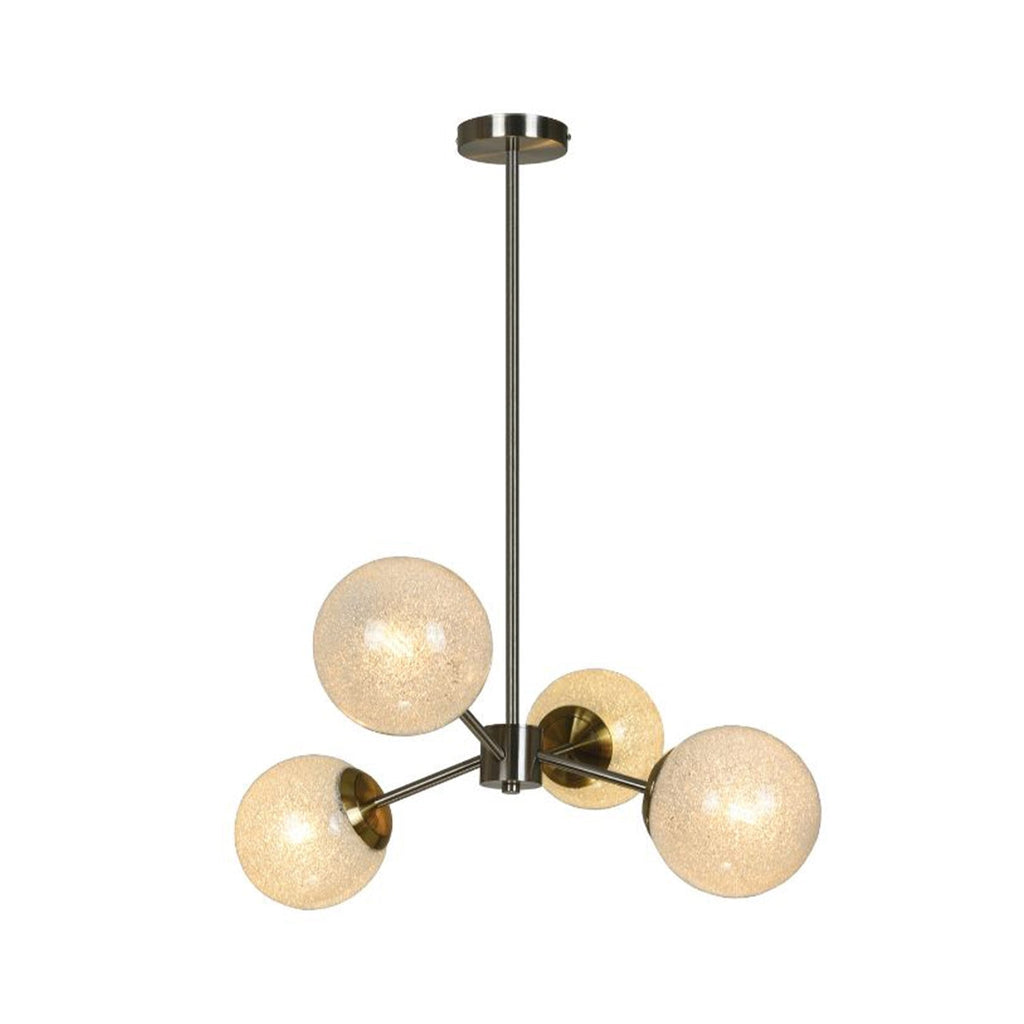 Xtricity - 4-Light Pendant, 22.4'' Width, From the Bohannon Collection, Silver - - Mounts For Less