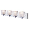 Xtricity - 4-Light Vanity Light, 26.4'' Width, From the Riva Collection, Chrome Finish - - Mounts For Less