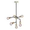 Xtricity - 6-Light Pendant, 14.2'' Width, From the Skylight Collection, Gold - - Mounts For Less