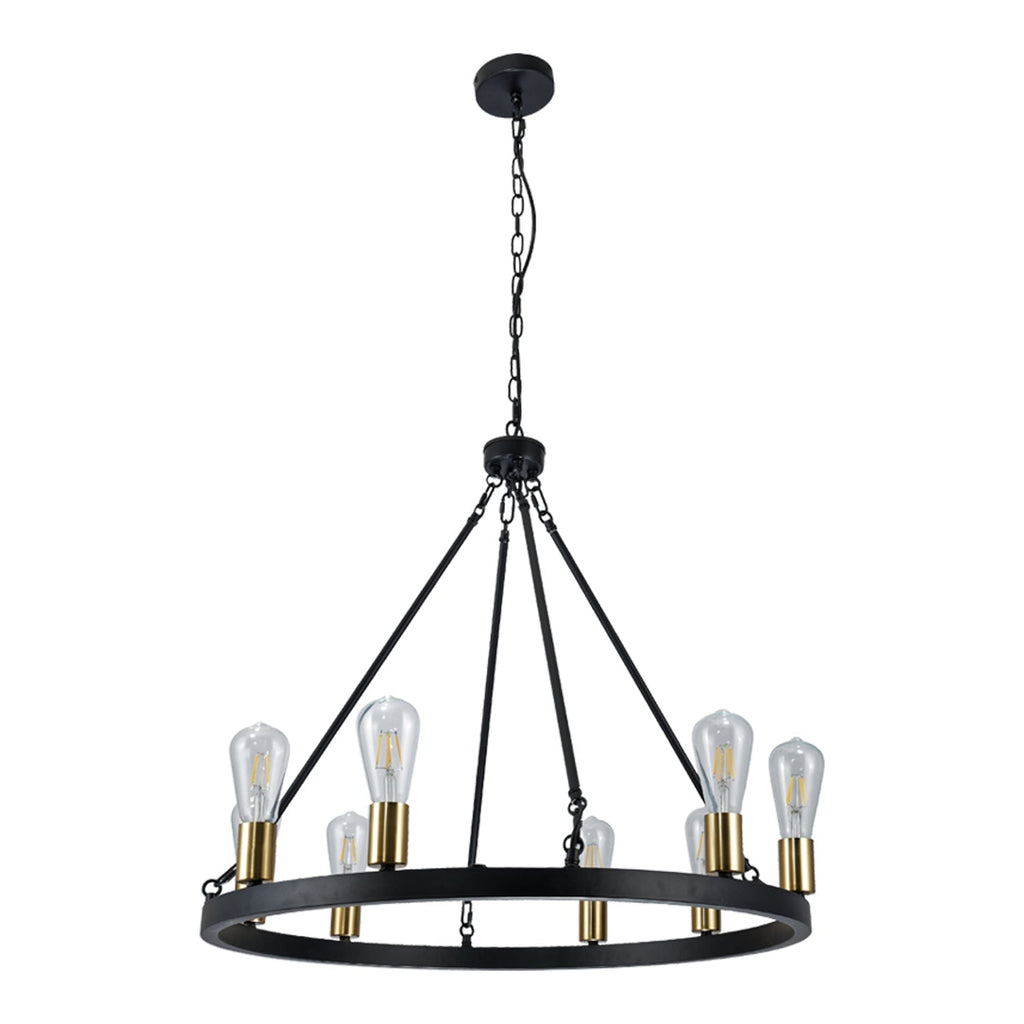 Xtricity - 6-Light Pendant, 28.3'' Width, From the WestGate Collection, Black - - Mounts For Less