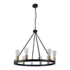 Xtricity - 6-Light Pendant, 28.3'' Width, From the WestGate Collection, Black - - Mounts For Less