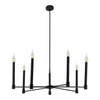 Xtricity - 7-Light Pendant, 38'' Width, From the Toscana Collection, Black - - Mounts For Less