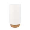 Xtricity - Cylindrical Table Lamp, 6.29 '' x 12 '', From the WoodWard Collection, White - - Mounts For Less