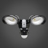 Xtricity LED Motion sensor 2 heads 23W/5000k/2400L black - - Mounts For Less