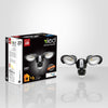 Xtricity LED Motion sensor 2 heads 23W/5000k/2400L black - - Mounts For Less