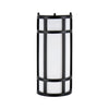 Xtricity - Outdoor Wall Light with Integrated LEDs, 12'' Height, From the Wilson Collection, Black - - Mounts For Less