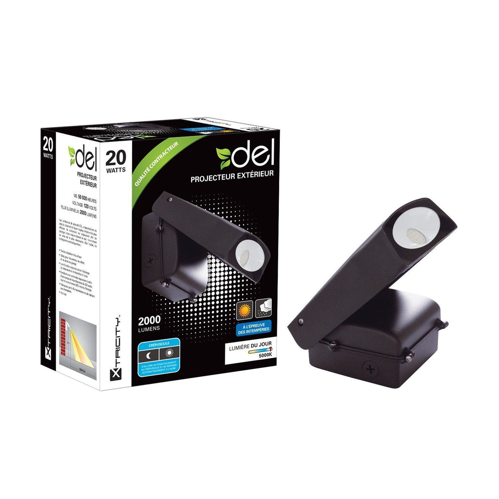 Xtricity Outdoor security light LED 20W/5000k/2000L - - Mounts For Less