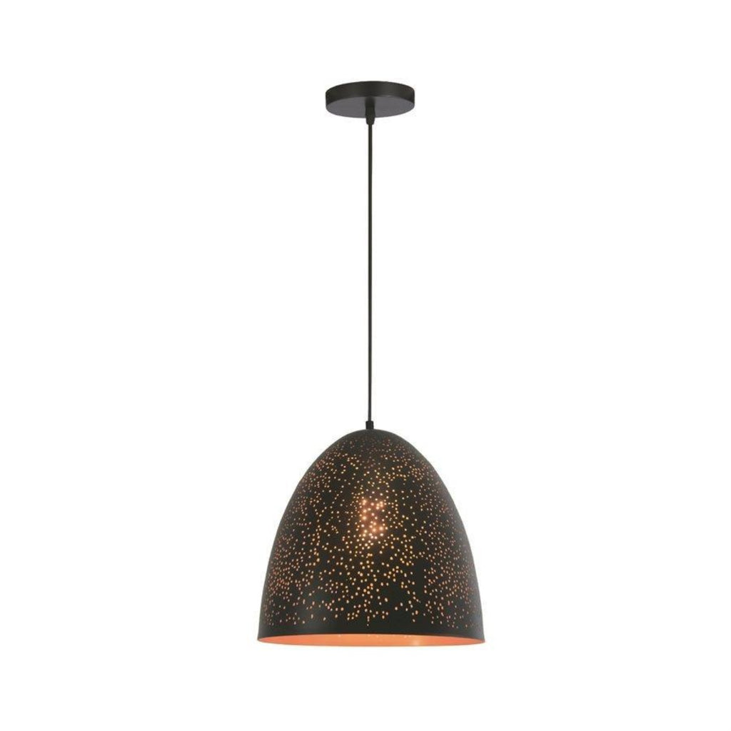 Xtricity - Pendant Light, 11.81 '' Width, From The Ashford Collection, Black and Gold - - Mounts For Less