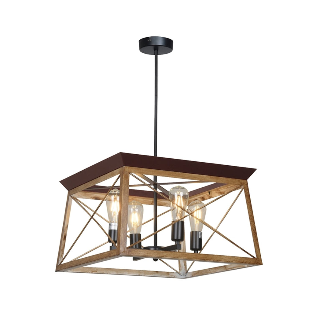 Xtricity - Pendant Light, 19.7'' Width, From the Aristocrat Collection, Black and Brown - - Mounts For Less