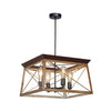 Xtricity - Pendant Light, 19.7'' Width, From the Aristocrat Collection, Black and Brown - - Mounts For Less