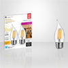 Xtricity - Set of 2 Dimmable Energy Saving LED Bulbs, 5.5W, E26 Base, 3000K Soft White - - Mounts For Less