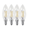 Xtricity - Set of 4 Dimmable Energy Saving LED Bulbs, 3.5W, E12 Base, 3000K Soft White - - Mounts For Less