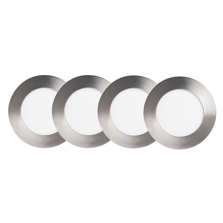 Xtricity - Set of 4 LED Recessed Lights, 4 '' Diameter, Dimmable, 10W, 5000K Daylight - - Mounts For Less