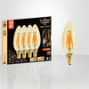 Xtricity - Set of 4 Old Style LED Bulbs, 3.5W, E12 Base, 2200K Soft White - - Mounts For Less