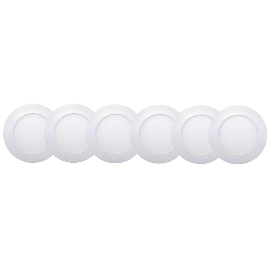 Xtricity - Set of 6 LED Recessed Lights, 4 '' Diameter, Dimmable, 10W, 5000K Daylight - - Mounts For Less