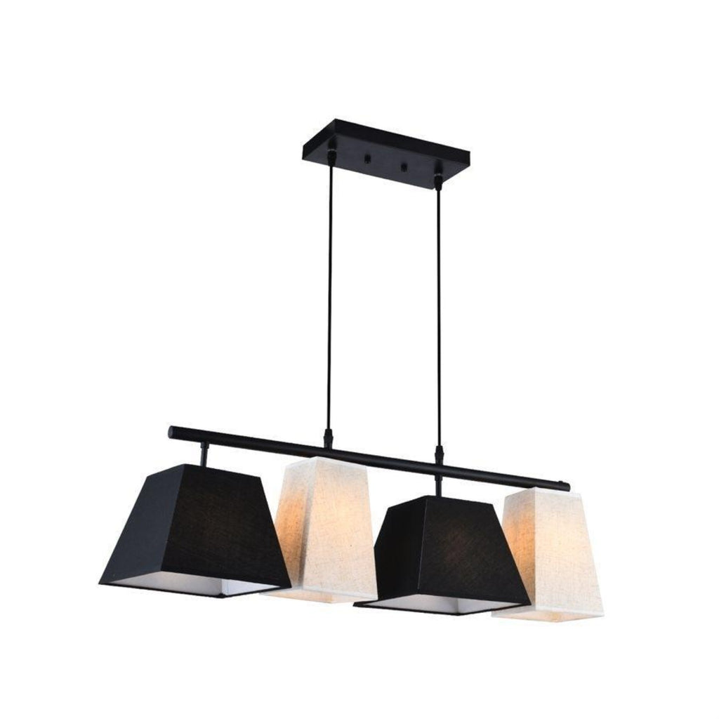 Xtricty - Pendant Light, 30.7 '' Width, From The Oxford Collection, Black and White - - Mounts For Less