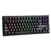 Xtrike Me GK-979 - Compact Gaming Keyboard, Mechanical and Wired with 87 Keys and Backlight, Black - - Mounts For Less