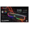 Xtrike Me SK-600 - USB Soundbar with 2.0 Stereo Sound and RGB Backlighting, Black - - Mounts For Less